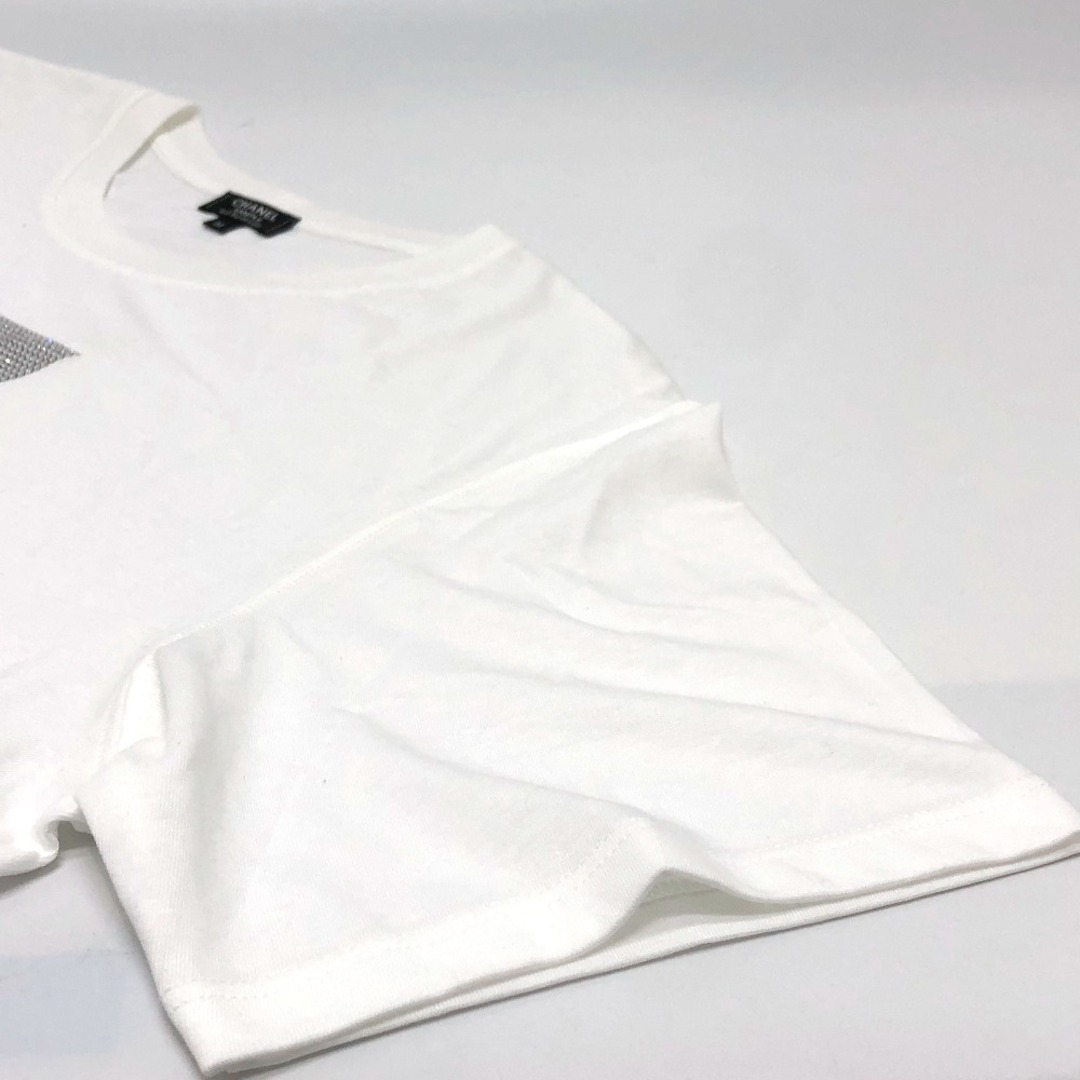 シャネル CHANEL モンテカルロ クルーズコレクション C63125 ロゴ トップス 半袖Tシャツ コットン ホワイト