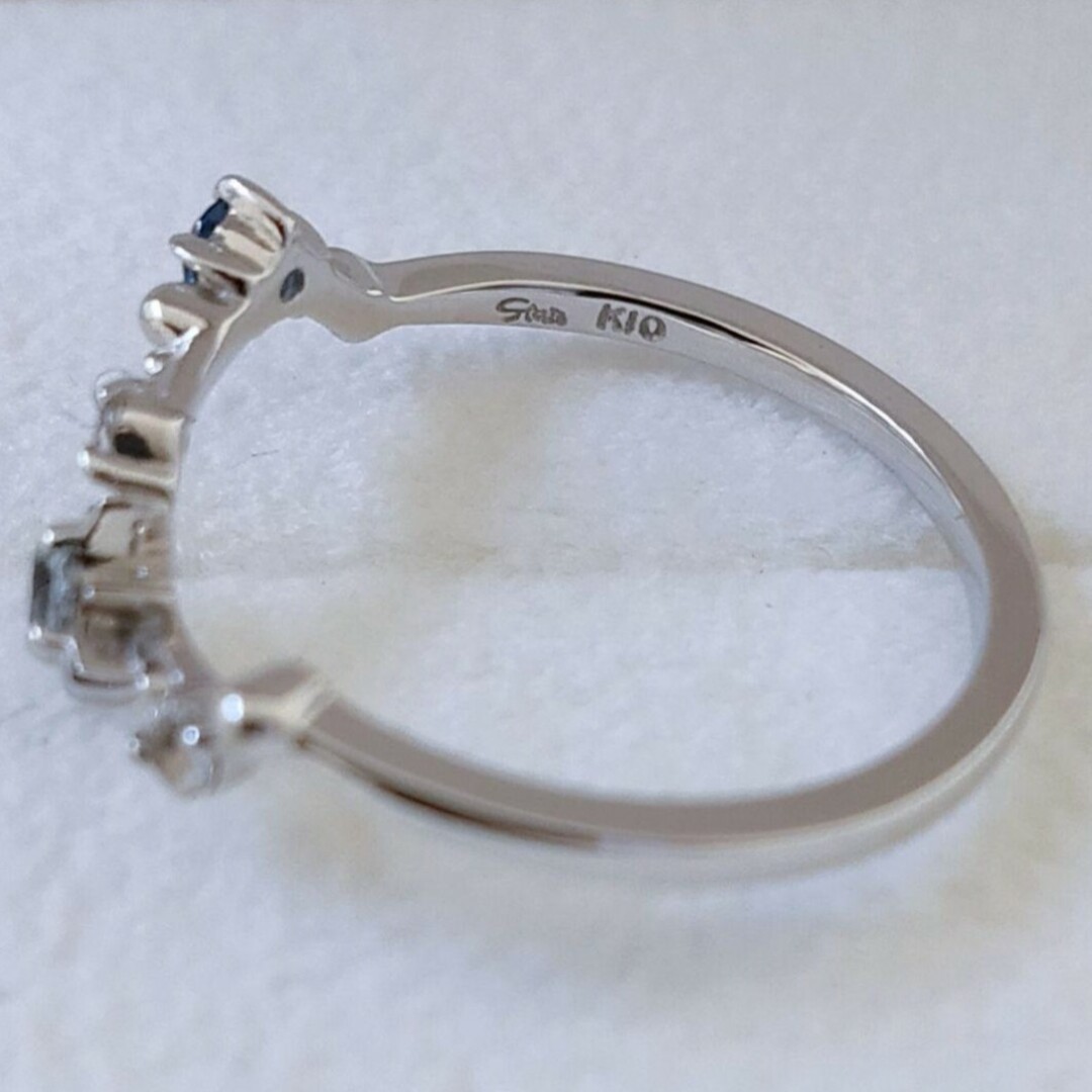 スタージュエリー コンステレーション ピンキー リング K10WG 1.0g スタージュエリー コンステレーション ピンキー リング K10WG 1.0g