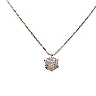 　ダイヤモンドネックレス D1.134ct Pt850/900 ダイヤモンド ジュエリー(ネックレス)