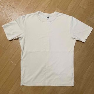 ユニクロ(UNIQLO)の【UNIQLO】クルーネック Tシャツ ナチュラル M ユニセックス(Tシャツ(半袖/袖なし))