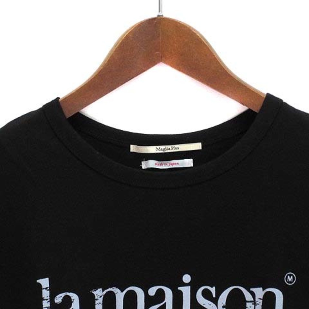 other(アザー)のマリアプラス La maison Tシャツ カットソー 半袖 ブラック 黒 M レディースのトップス(Tシャツ(半袖/袖なし))の商品写真