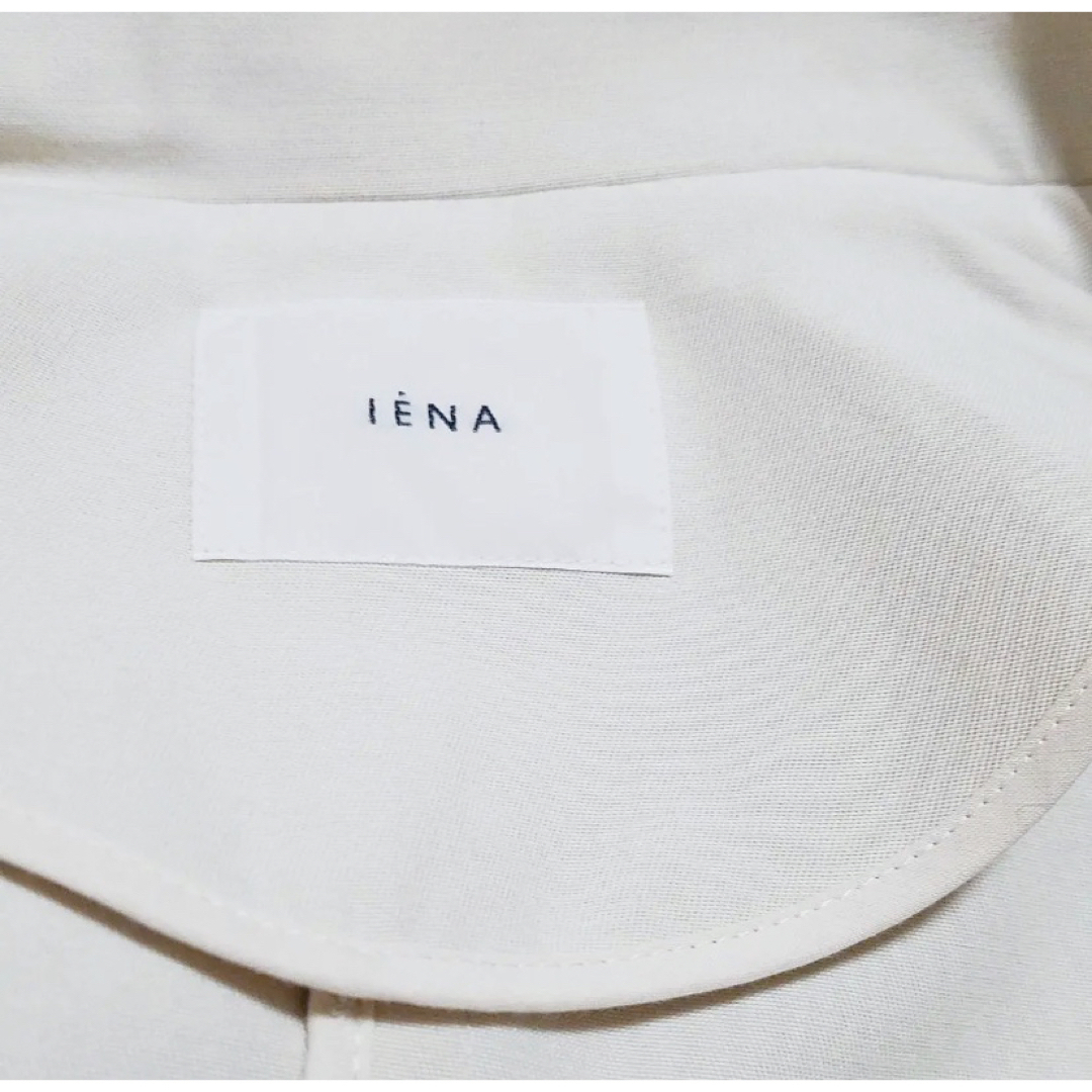 IENA(イエナ)のIENA(イエナ) コットンWクロスオーバーチェスターコート ナチュラル 34 レディースのジャケット/アウター(トレンチコート)の商品写真