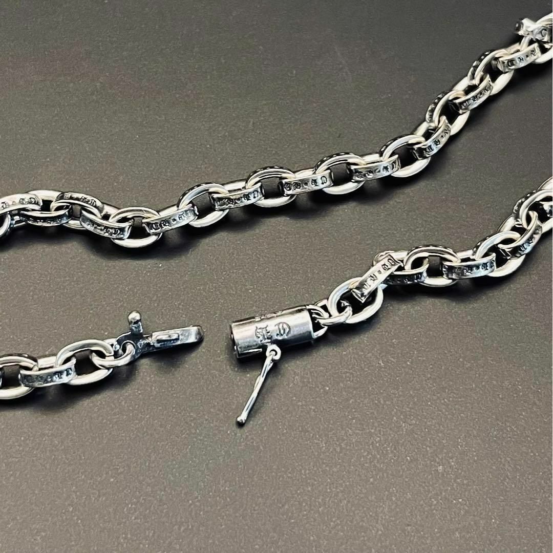 60cm シルバー925 ペーパーチェーンネックレス シルバーアクセサリー