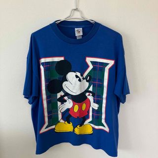 80s Disney ミッキー ラグランTシャツ ヴィンテージ 希少 夢の国-