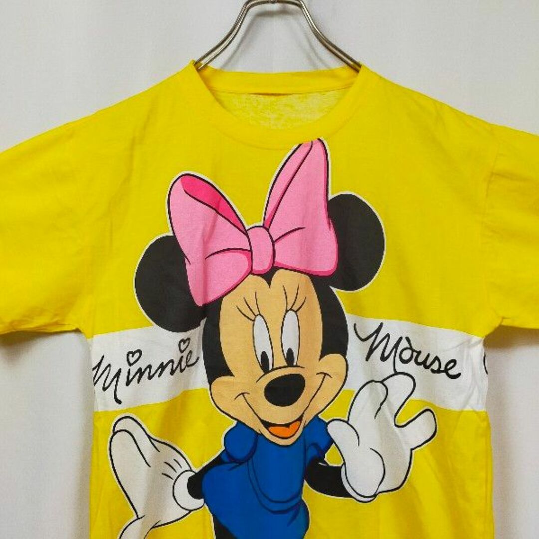 Disney(ディズニー)のミニーマウス　半袖Ｔシャツ　デカロゴ　バックロゴ　ディズニー　アニメキャラクター メンズのトップス(Tシャツ/カットソー(半袖/袖なし))の商品写真