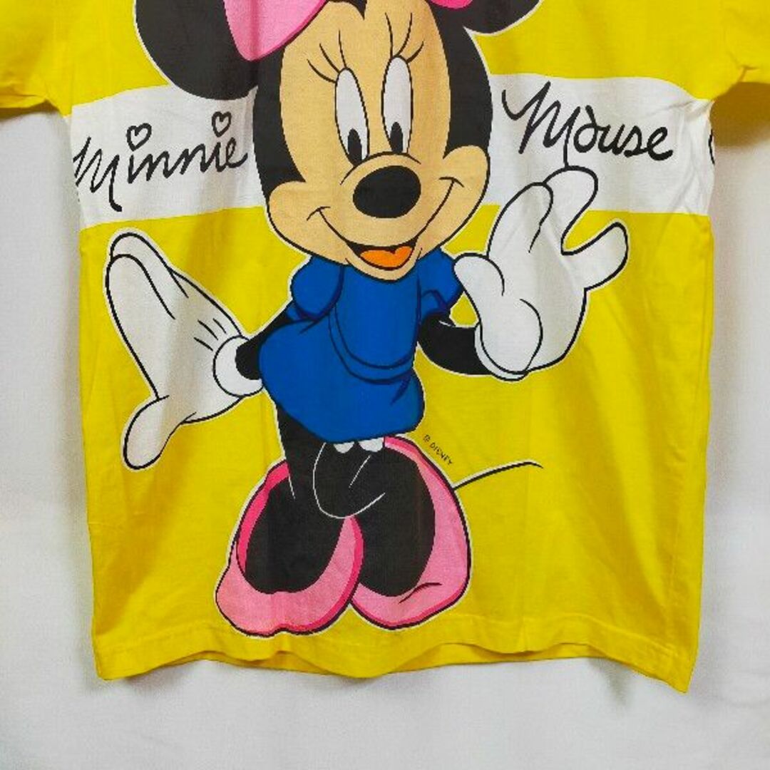 Disney(ディズニー)のミニーマウス　半袖Ｔシャツ　デカロゴ　バックロゴ　ディズニー　アニメキャラクター メンズのトップス(Tシャツ/カットソー(半袖/袖なし))の商品写真