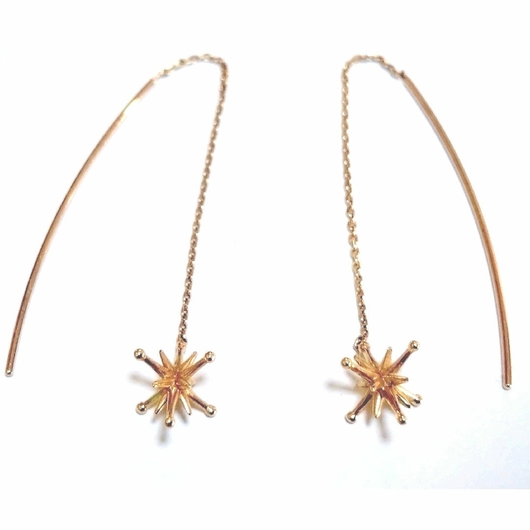 STAR JEWELRY - K10YG スタージュエリー クロッシング・スター ロング