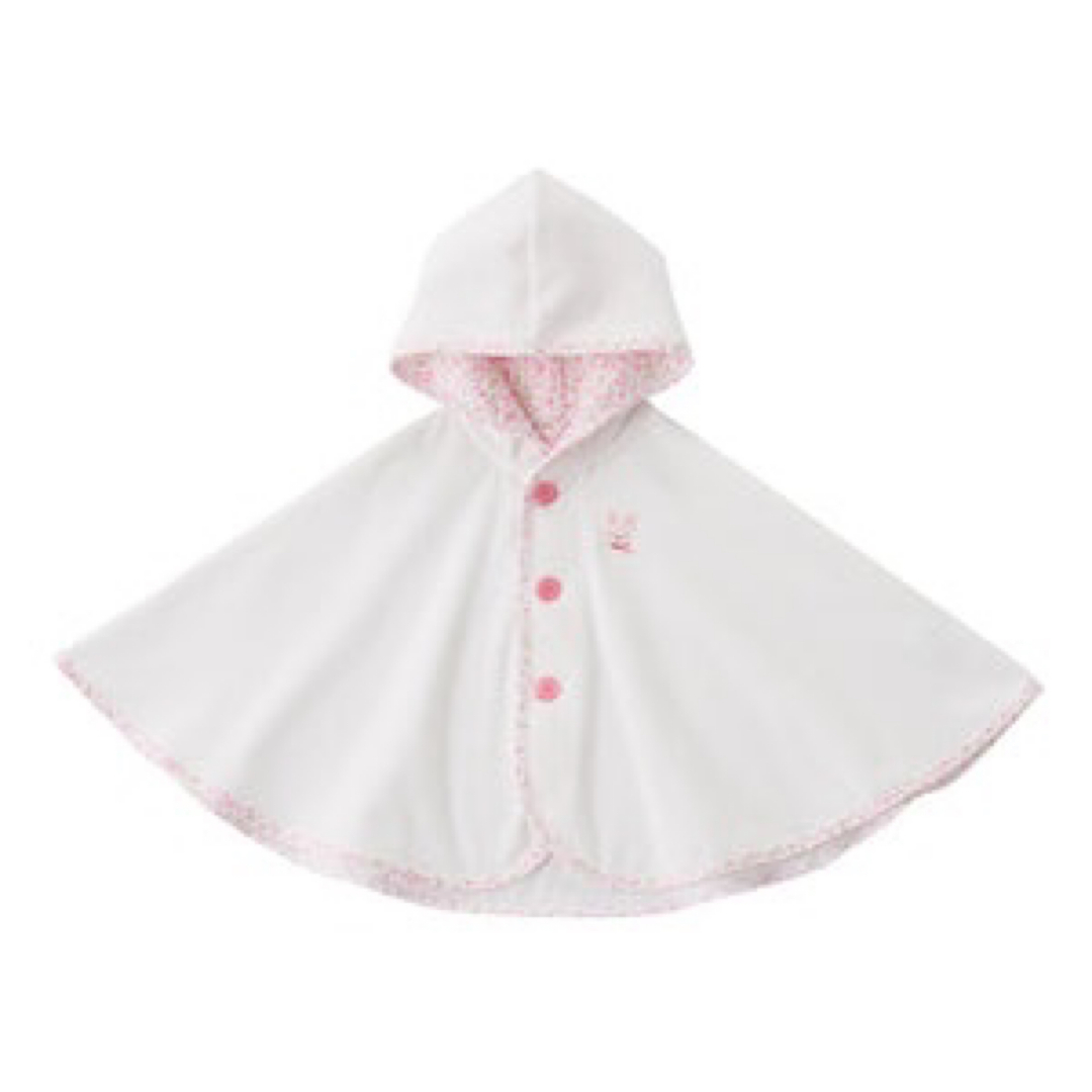 mikihouse(ミキハウス)のミキハウス タオルポンチョ キッズ/ベビー/マタニティのベビー服(~85cm)(バスローブ)の商品写真