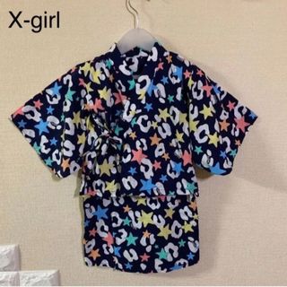 エックスガール(X-girl)の【美品】　X-girl 浴衣　ワンピース　80(甚平/浴衣)