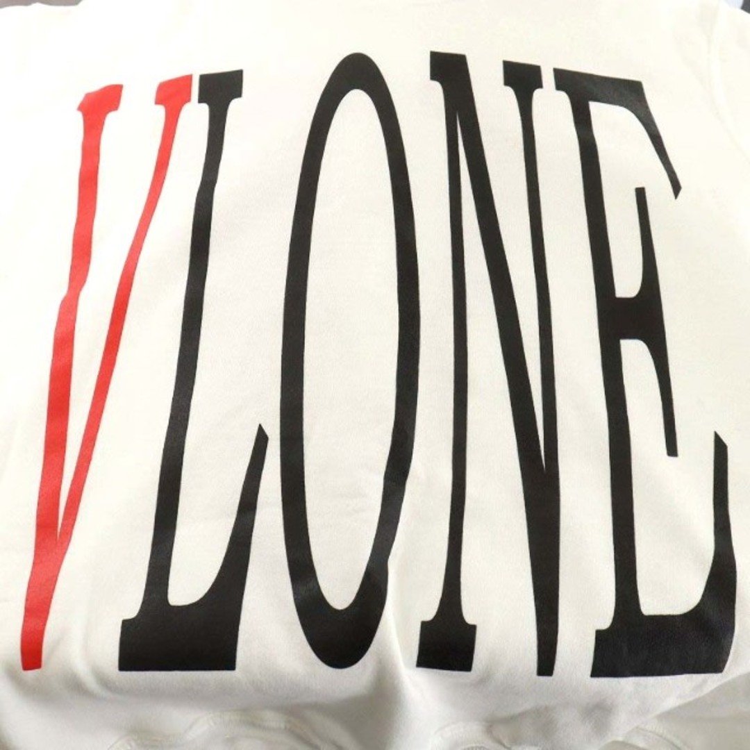 VLONE ヴィーローン パーカー プルオーバー 長袖 ロゴ L 白 6