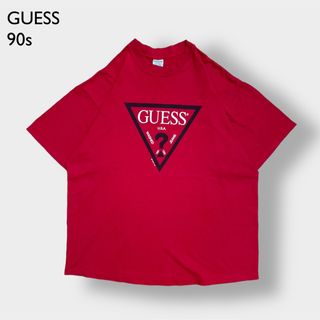 ゲス(GUESS)の【GUESS】90s USA製 ロゴ Tシャツ ゲス ヴィンテージ L US古着(Tシャツ/カットソー(半袖/袖なし))