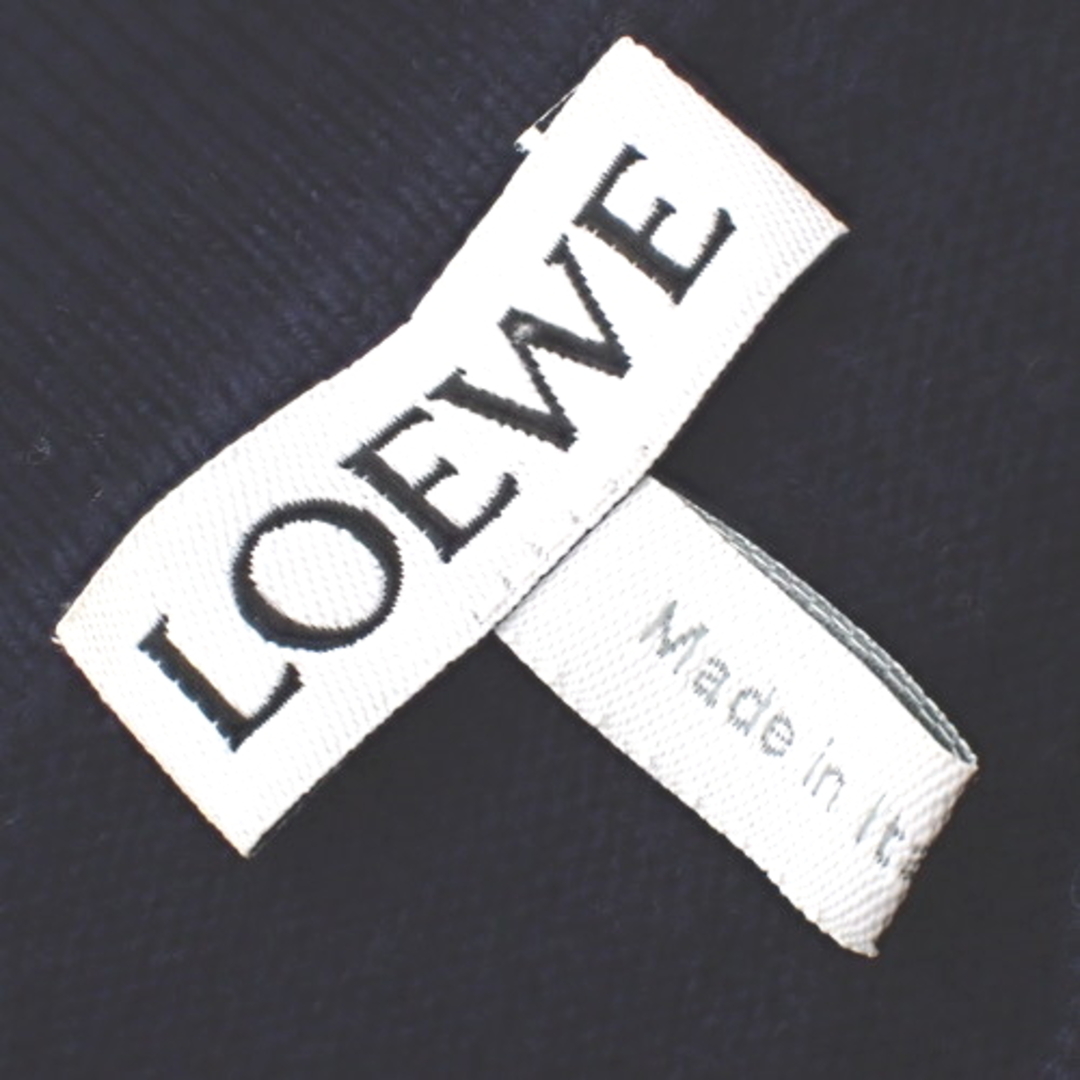 LOEWE(ロエベ)のロエベトップス ニットポロ ウール ネイビー紺 40802063209 メンズのトップス(ニット/セーター)の商品写真