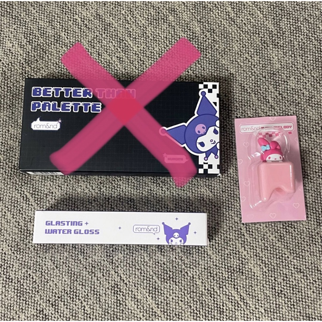 韓国限定 ロムアンド サンリオコラボ アイシャドウ クロミ キャップ