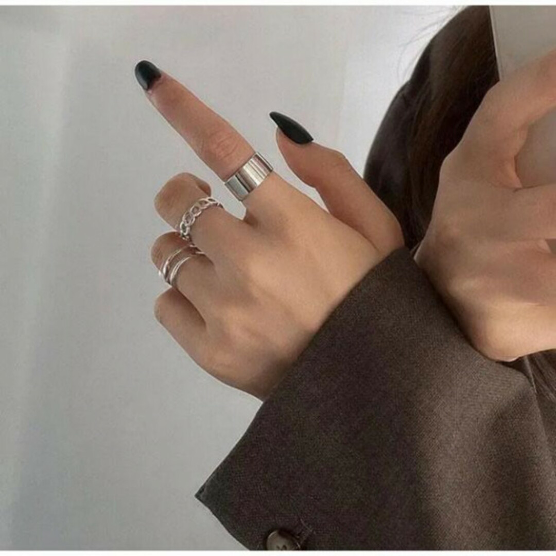 30%OFF】【30%OFF】シルバー リング 3個セット フリーサイズ 韓国 メンズ レディース リング シルバー リング メンズ レディース 3個セット フリーサイズ 韓国