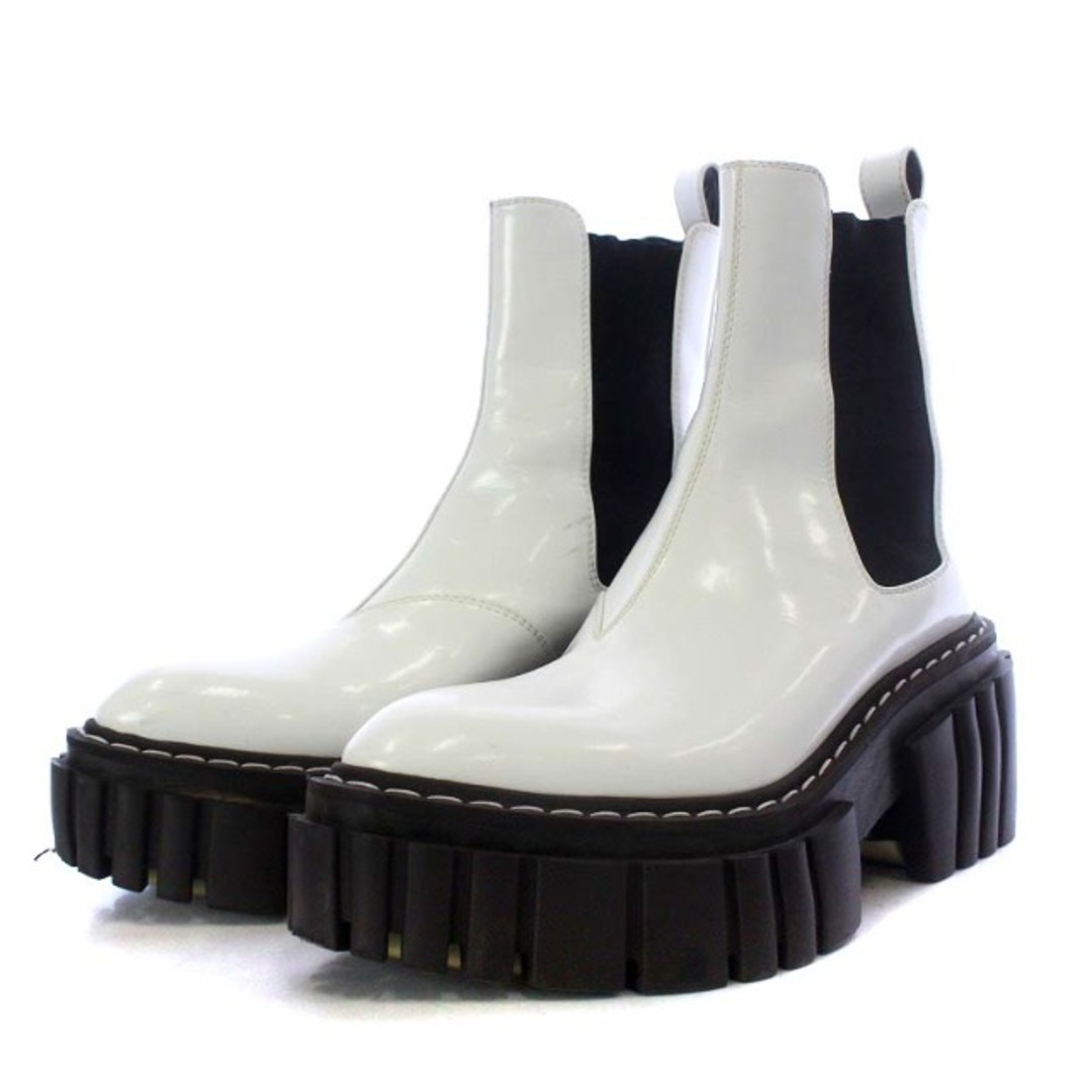 ステラマッカートニー PLASTIC EMILIE BOOT 38 白 買取評価 - www