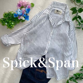 スピックアンドスパン(Spick & Span)のSpick & Span  linen shirts  M位　アイリッシュリネン(シャツ/ブラウス(長袖/七分))