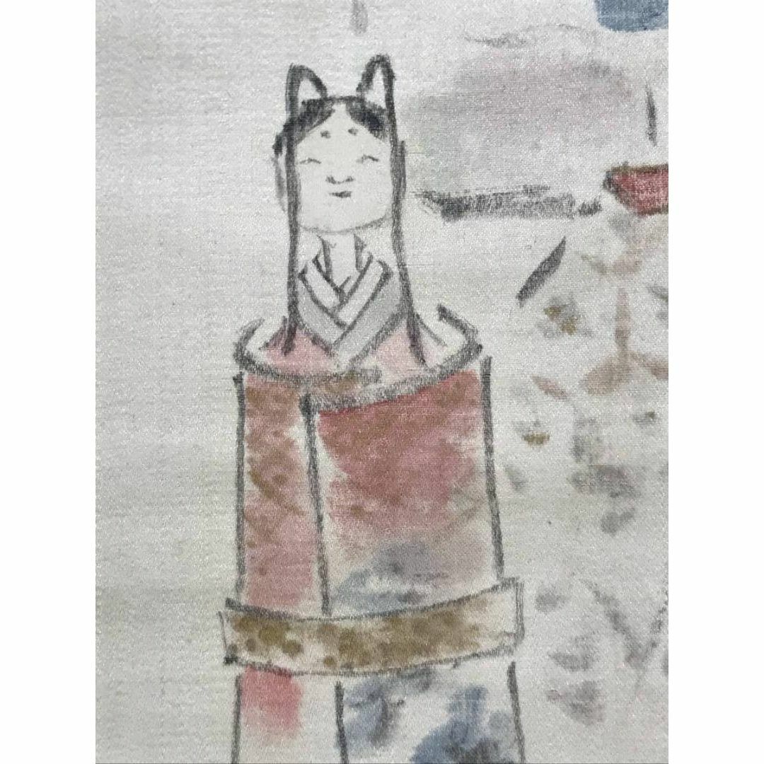 【真作】虹外/立雛図/ヒナ図/為書きあり/掛軸☆宝船☆AC-301 【真作】虹外/立雛図/ヒナ図/為書きあり/掛軸☆宝船☆AC-301
