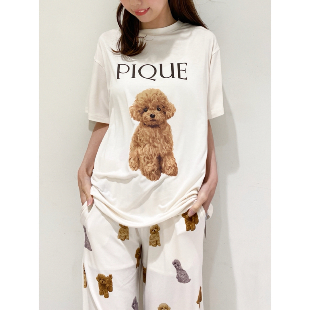 新品未使用 ジェラートピケ トイプードル Tシャツ & ロング 新品未使用 ジェラートピケ トイプードル Tシャツ & ロング