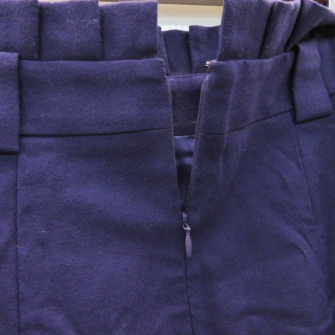 ef-de(エフデ)のエフデ タイトスカート ひざ丈 無地 ウール 7 パープル /YK15 レディースのスカート(ひざ丈スカート)の商品写真
