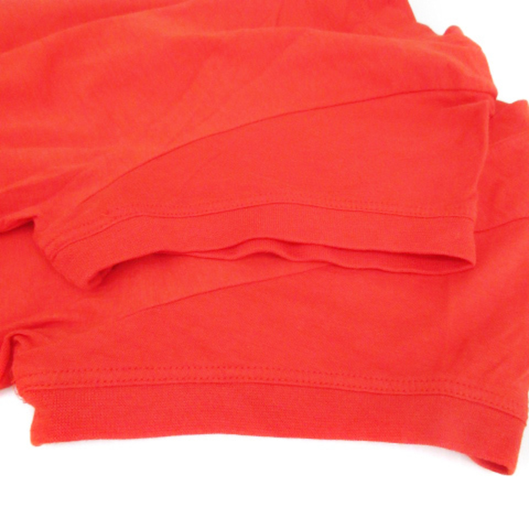 theory(セオリー)のセオリー Tシャツ カットソー ロング丈 半袖 Vネック 無地 2 赤 レッド レディースのトップス(Tシャツ(半袖/袖なし))の商品写真