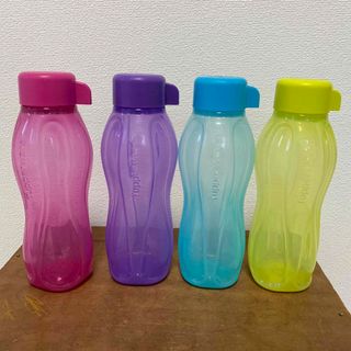 タッパーウェア(TupperwareBrands)のタッパーウェア中古エコボトルミニ300ml 4本セット(水筒)