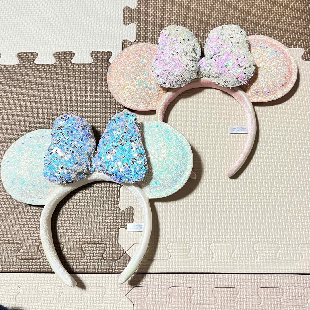 Disney(ディズニー)のディズニーシー　２０周年　2点　ピンク　ブルー　カチューシャ レディースのヘアアクセサリー(カチューシャ)の商品写真