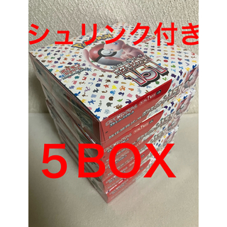 ポケモン(ポケモン)のポケモンカード151 5BOX シュリンク付き(Box/デッキ/パック)