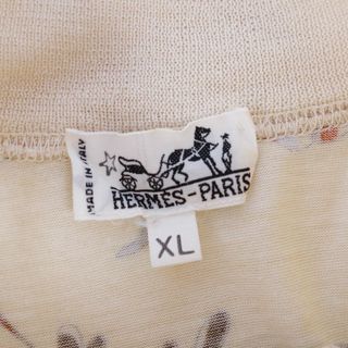 Vintage エルメス HERMES Tシャツ カットソー ノースリーブ 総柄