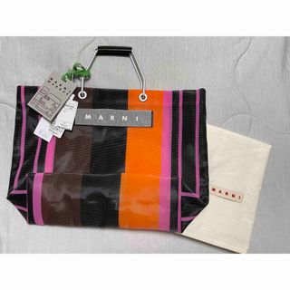 マルニフラワーマーケットバッグ　マルチピンク　marni market bag