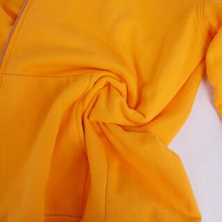 美品 エルメス HERMES パーカー フーディー ジップアップ サイドライン コットン アウター メンズ XL オレンジ