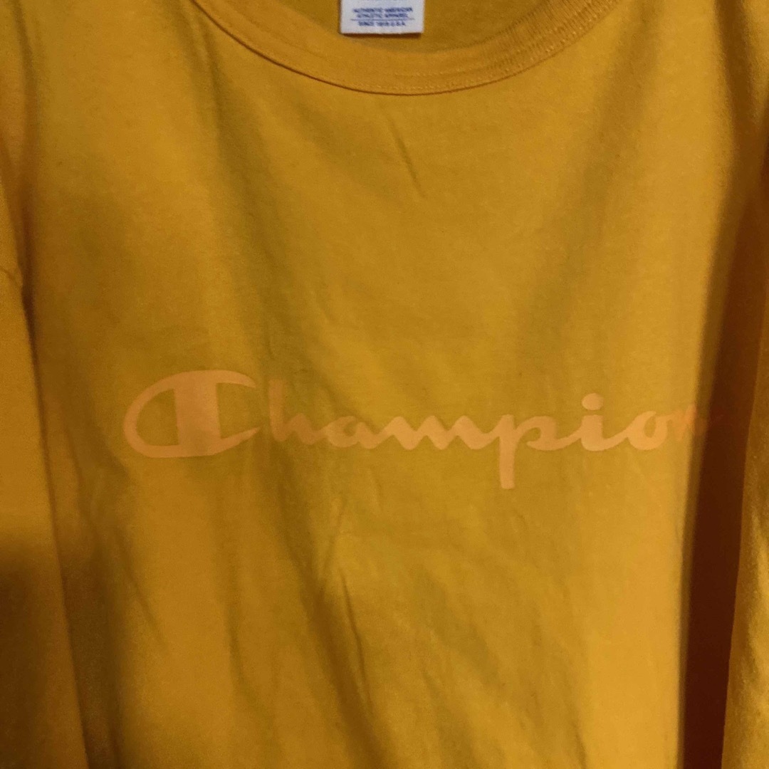 Champion(チャンピオン)のChampion/チャンピオン　イエロー　長袖Tシャツ レディースのトップス(カットソー(長袖/七分))の商品写真