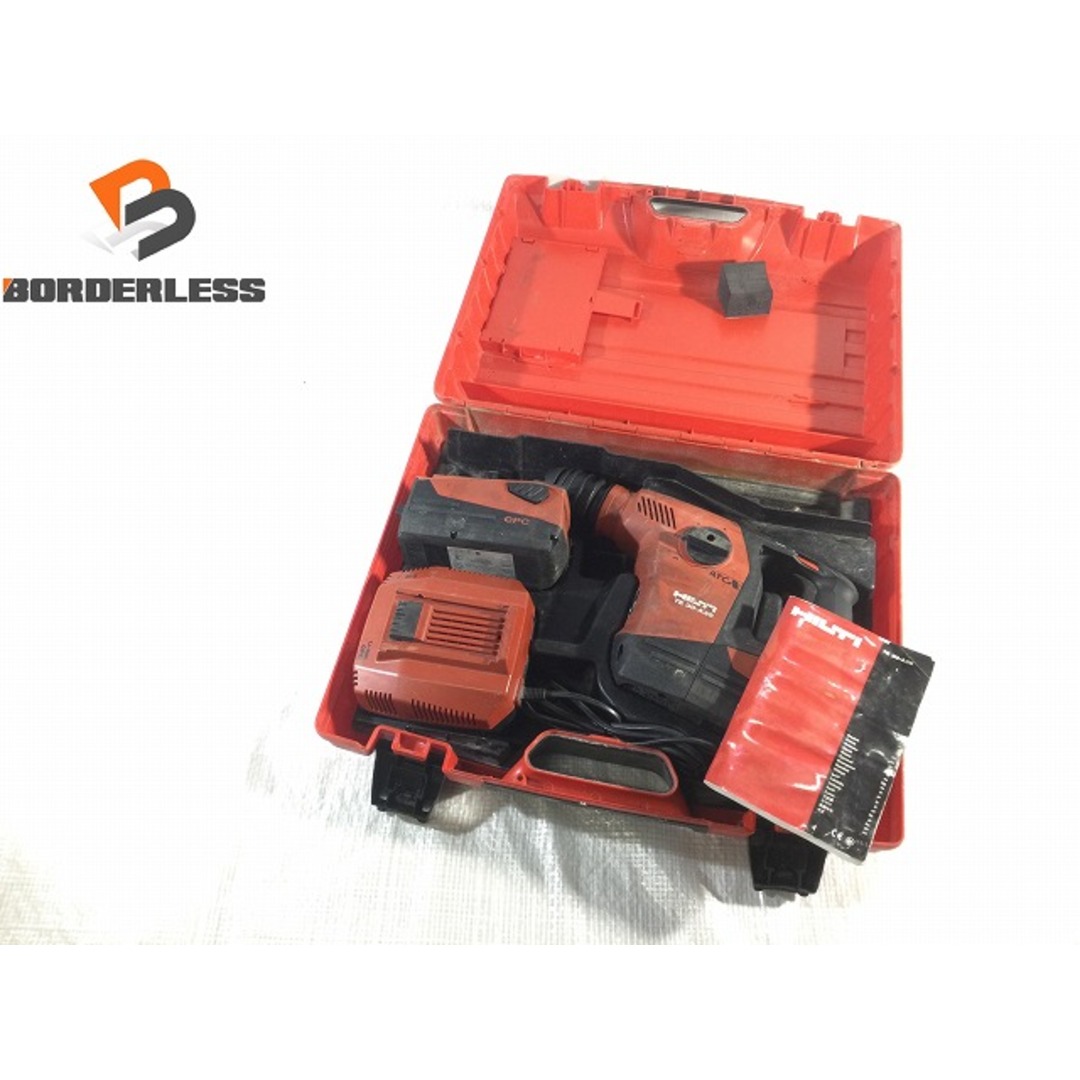 ☆品☆HILTI ヒルティ 36V 充電式ロータリーハンマードリル TE30-A36 バッテリー2個(36V 6.0Ah) 充電器 ケース付き ハンマドリル 74507