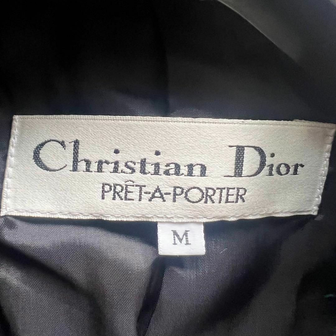 Christian Dior(クリスチャンディオール)の【美品】Christian Dior 総柄ジャケット ミドル丈 M ビンテージ レディースのジャケット/アウター(テーラードジャケット)の商品写真