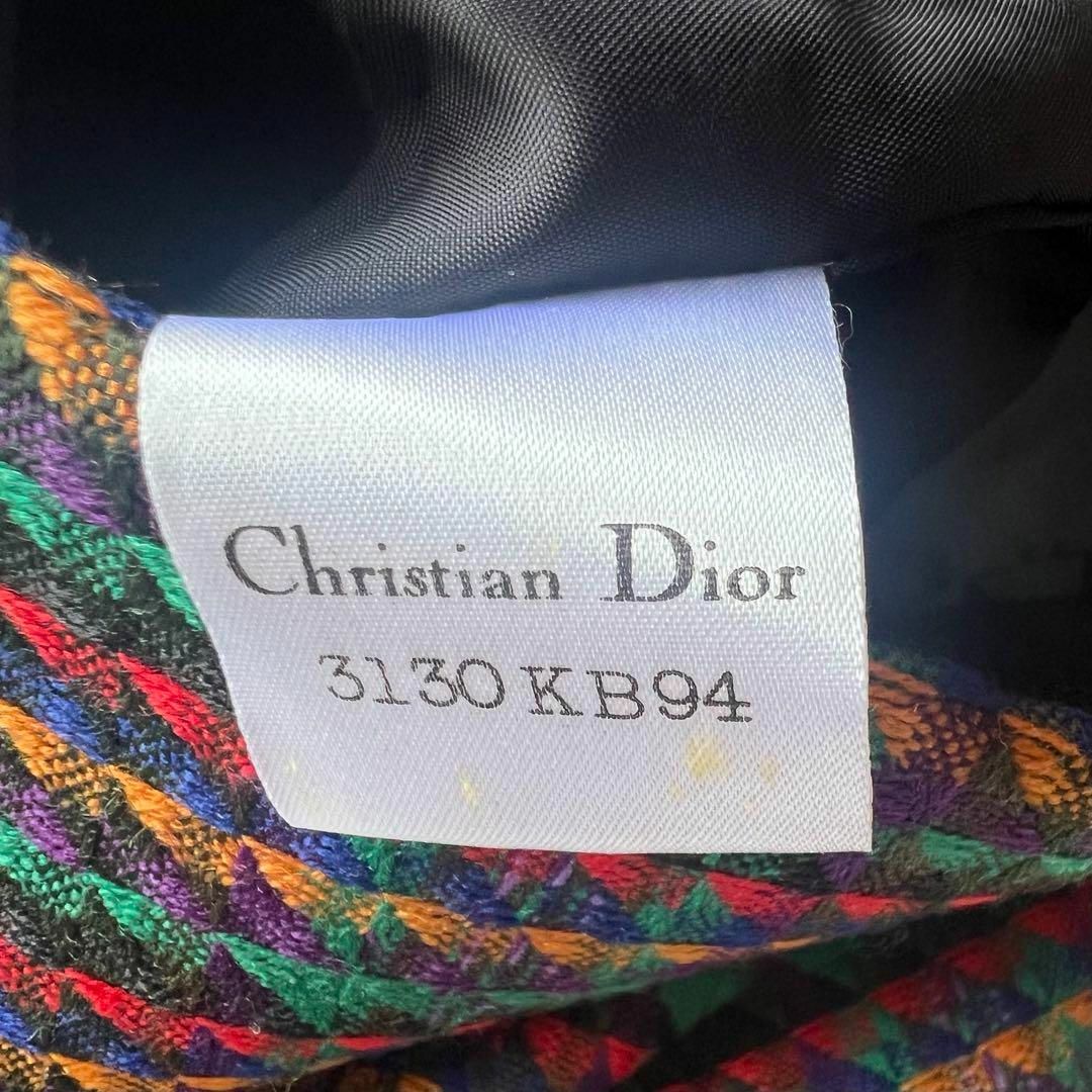 Christian Dior(クリスチャンディオール)の【美品】Christian Dior 総柄ジャケット ミドル丈 M ビンテージ レディースのジャケット/アウター(テーラードジャケット)の商品写真