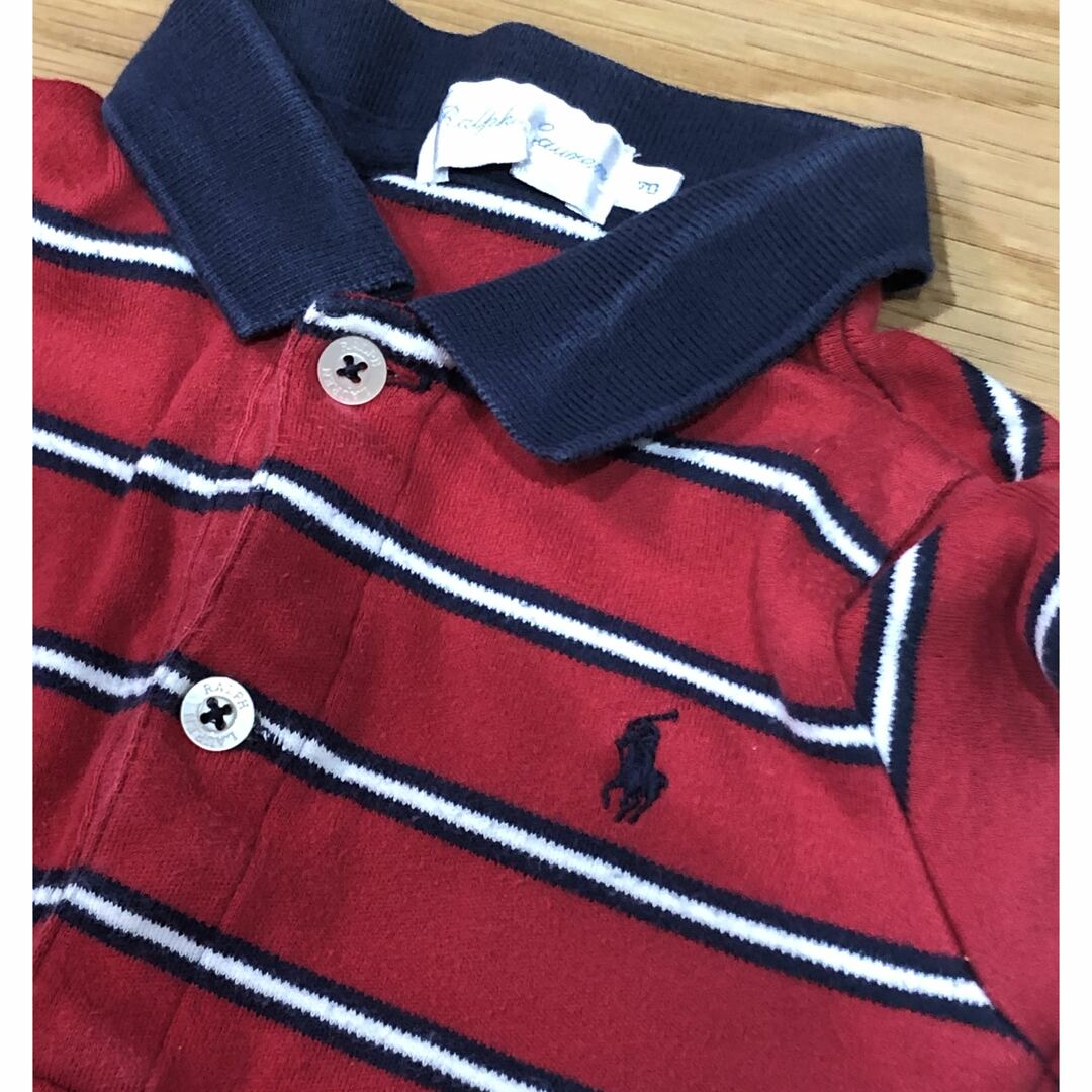 Ralph Lauren(ラルフローレン)の半袖ロンパース　2着セット キッズ/ベビー/マタニティのベビー服(~85cm)(ロンパース)の商品写真