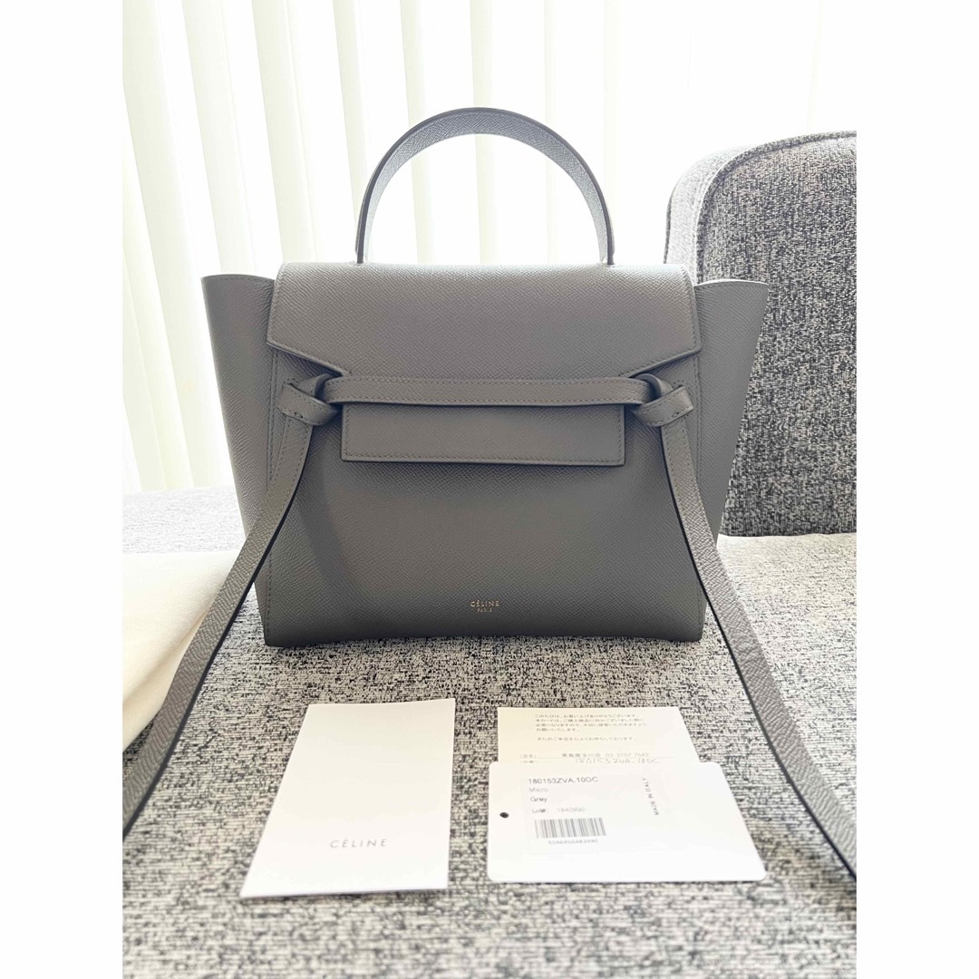 セリーヌ　CELINE マイクロ ベルトバッグ　ブラック　美品