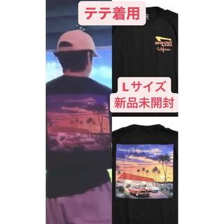 BTS テヒョン　テテ　着用　インアウトバーガー Tシャツ　V