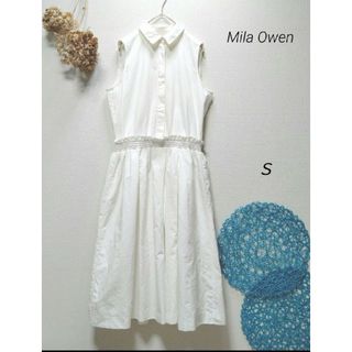 ミラオーウェン(Mila Owen)のMila Owen ミラオーウェン　ノースリーブメモリーワンピース(ひざ丈ワンピース)