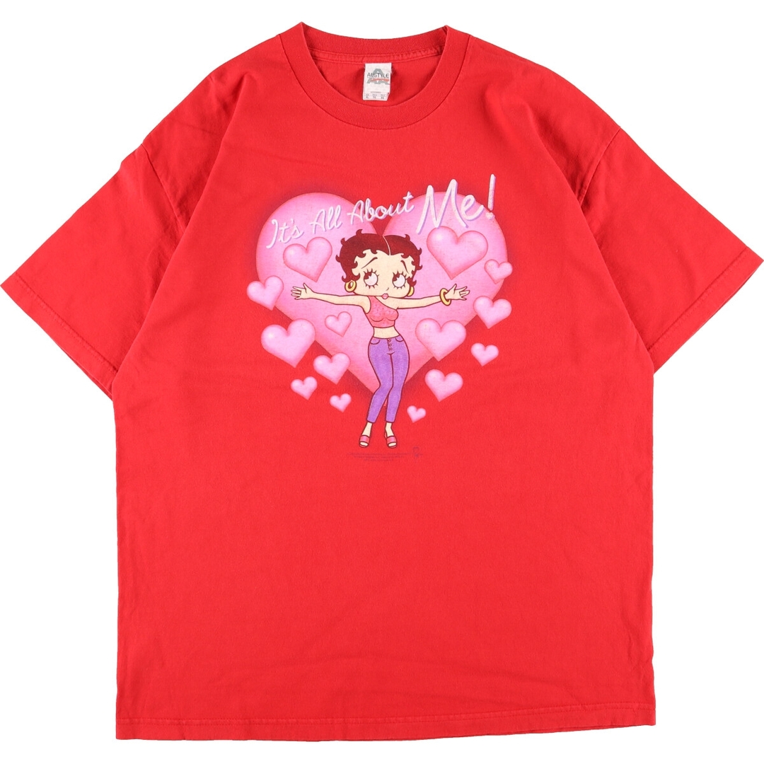 eaa354554取扱店ALSTYLE APPAREL&ACTIVE WEAR BETTY BOOP ベティブープ キャラクタープリントTシャツ メンズXL /eaa354554