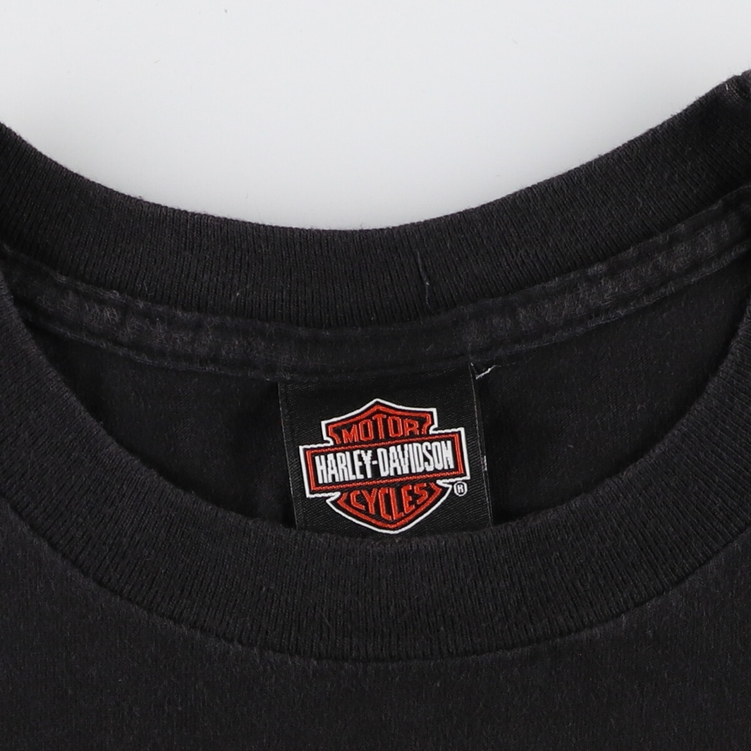 Harley Davidson(ハーレーダビッドソン)の古着 ハーレーダビッドソン Harley-Davidson 両面プリント モーターサイクル バイクTシャツ メンズL /eaa355125 メンズのトップス(Tシャツ/カットソー(半袖/袖なし))の商品写真