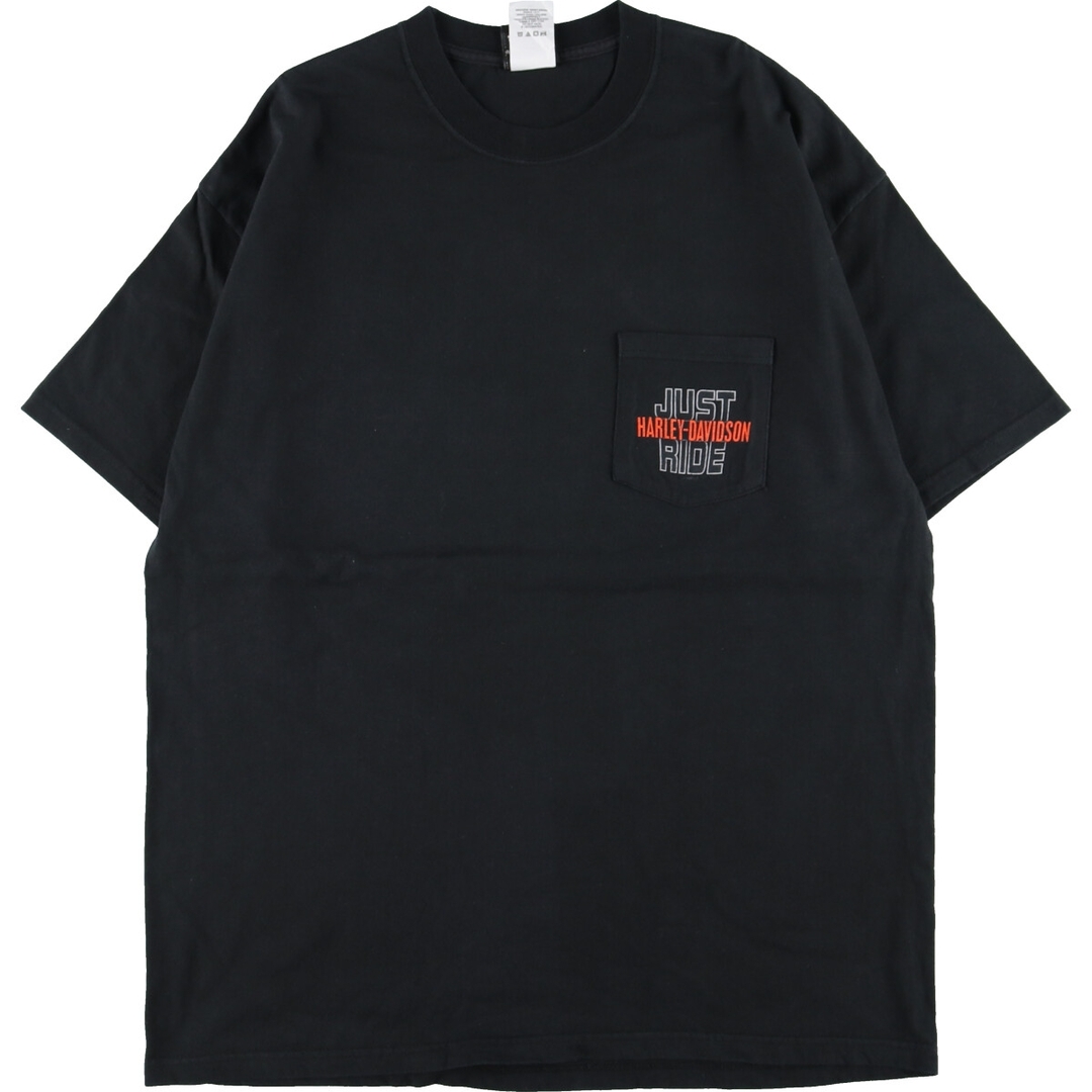 ハーレーダビッドソン 黒 XL 80s USA製ヴィンテージTシャツ ヘインズ