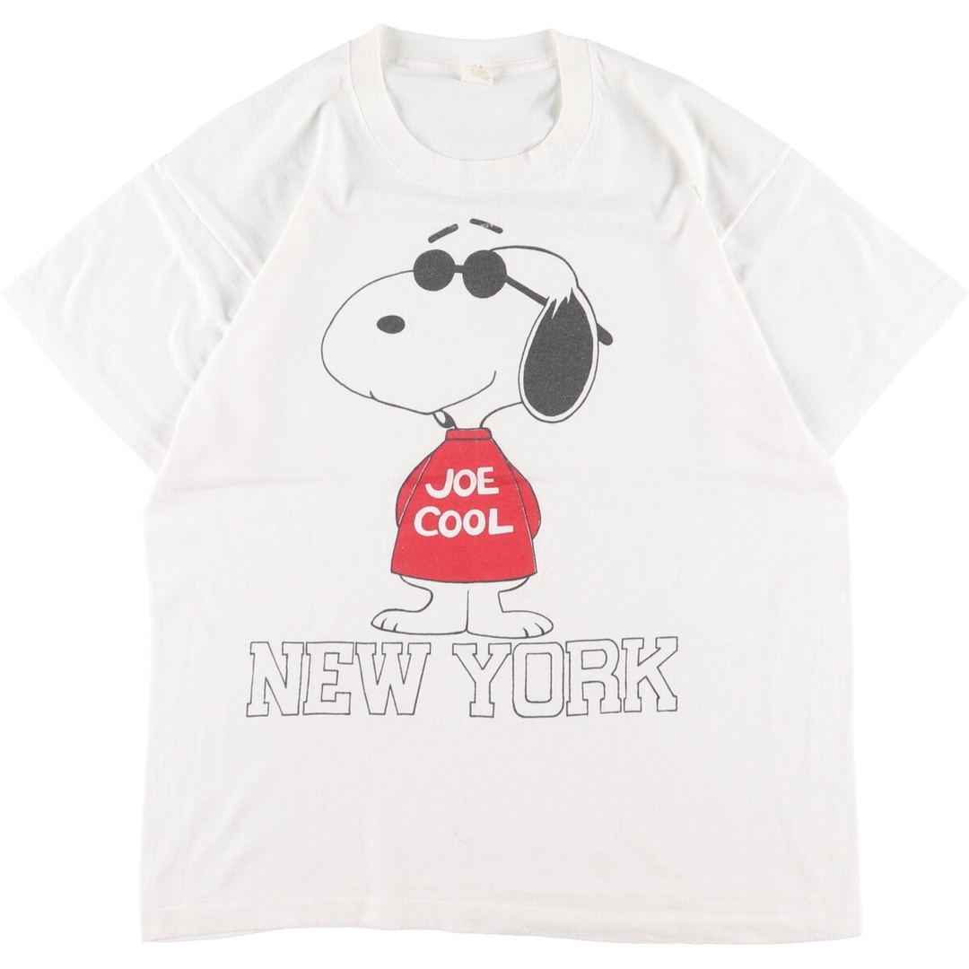 80年代 UNKNOWN SNOOPY スヌーピー キャラクタープリントTシャツ メンズL ヴィンテージ /eaa354559