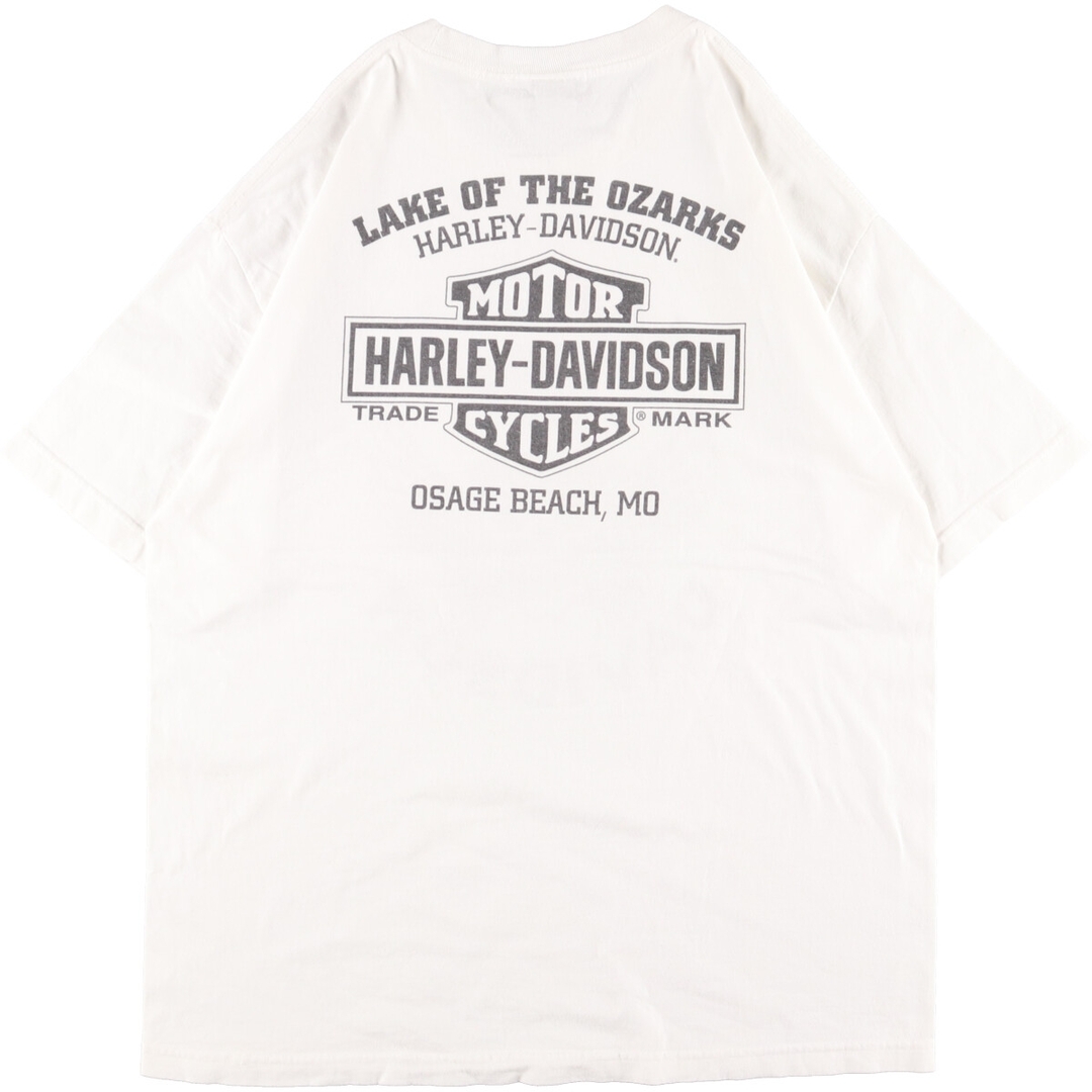 ハーレーダビッドソン Harley-Davidson 両面プリント モーターサイクル バイクTシャツ メンズL /eaa351829