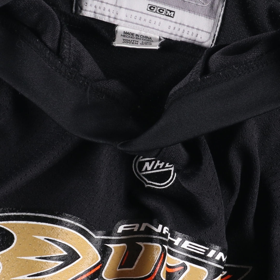 Reebok(リーボック)の古着 リーボック Reebok NHL ANAHEIM DUCKS アナハイムダック Vネック ゲームシャツ ホッケーシャツ レディースXL /eaa354846 レディースのトップス(Tシャツ(半袖/袖なし))の商品写真