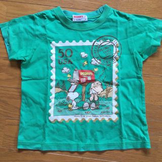 ファミリア(familiar)のfamiliar ×スヌーピー　半袖　Tシャツ　トップス　切手柄(Tシャツ/カットソー)