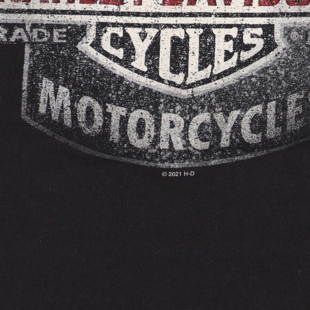 ハーレーダビッドソン Harley-Davidson 両面プリント モーターサイクル バイクTシャツ メンズM /eaa354575