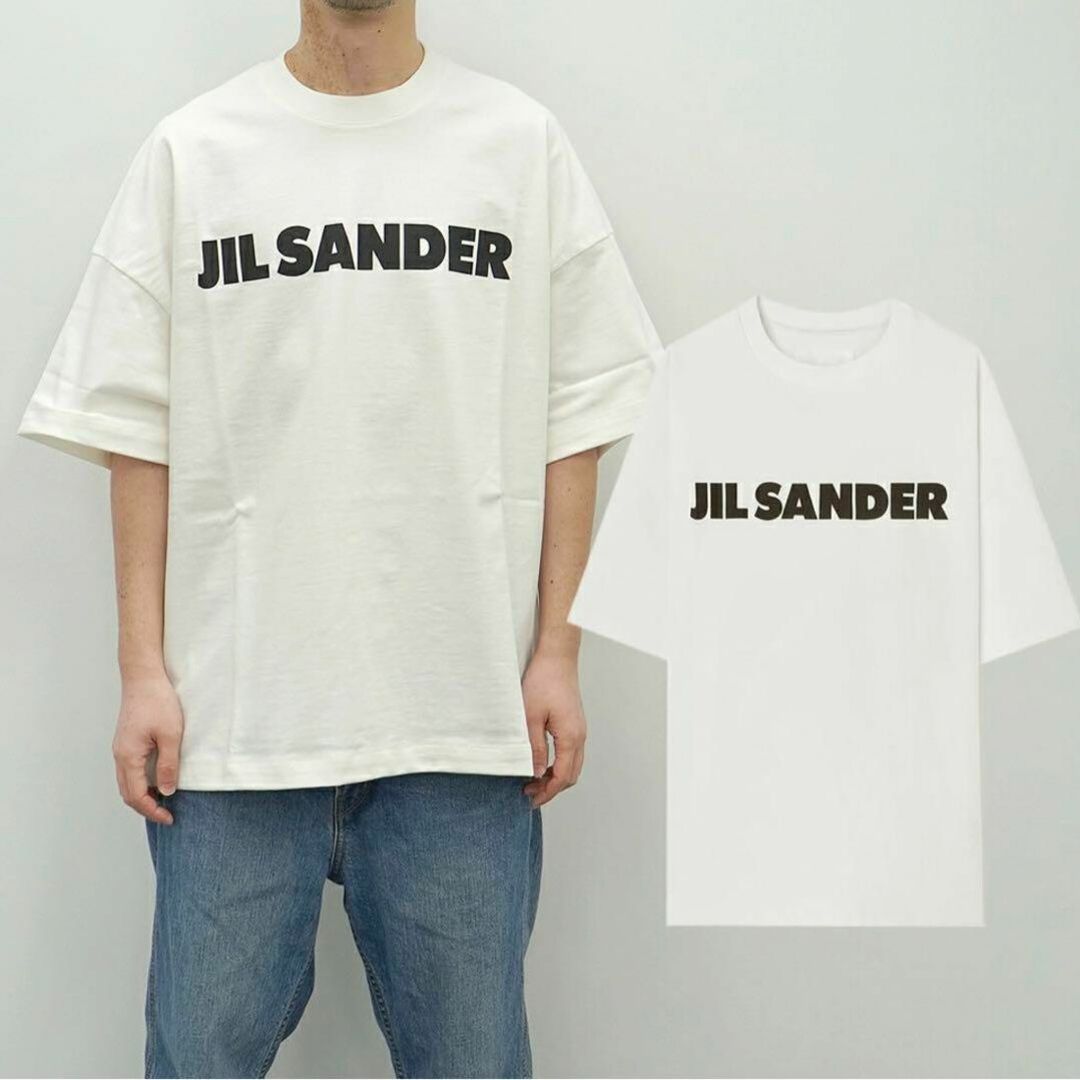 23SS【新品】JIL SANDER　ロゴ プリント コットン Tシャツ XL