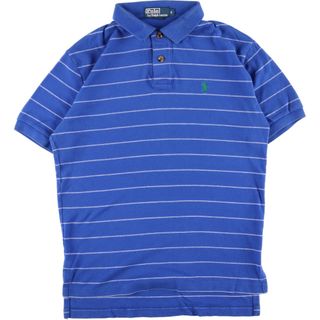 ラルフローレン(Ralph Lauren)の古着 ラルフローレン Ralph Lauren POLO by Ralph Lauren 半袖 ボーダー ポロシャツ メンズS /eaa354649(ポロシャツ)