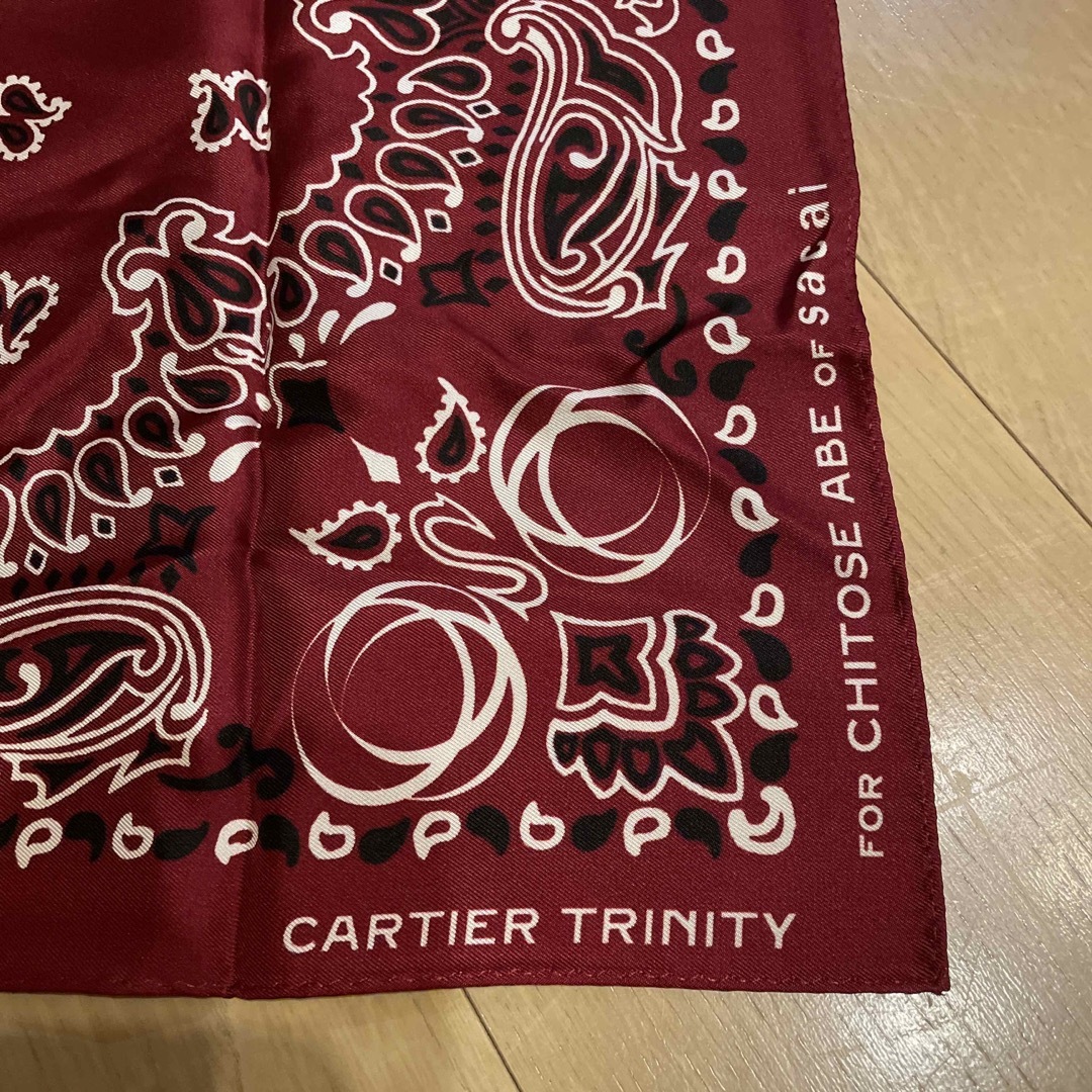 Cartier(カルティエ)のカルティエ　トリニティ　チトセアベ　サカイ　バンダナ　スカーフ　非売品 レディースのファッション小物(バンダナ/スカーフ)の商品写真