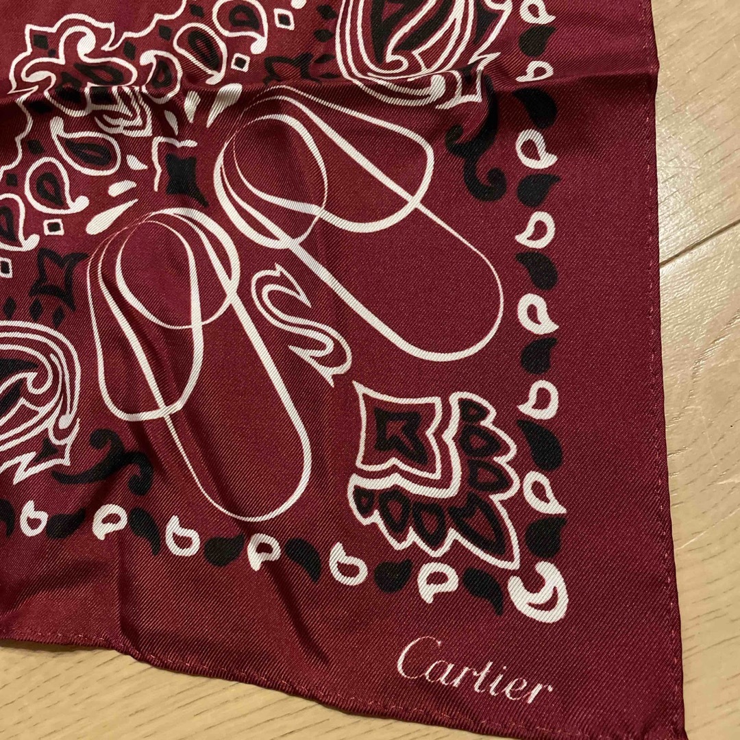 Cartier(カルティエ)のカルティエ　トリニティ　チトセアベ　サカイ　バンダナ　スカーフ　非売品 レディースのファッション小物(バンダナ/スカーフ)の商品写真